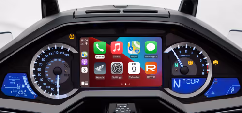 Painel TFT com integração Apple CarPlay e Android Auto